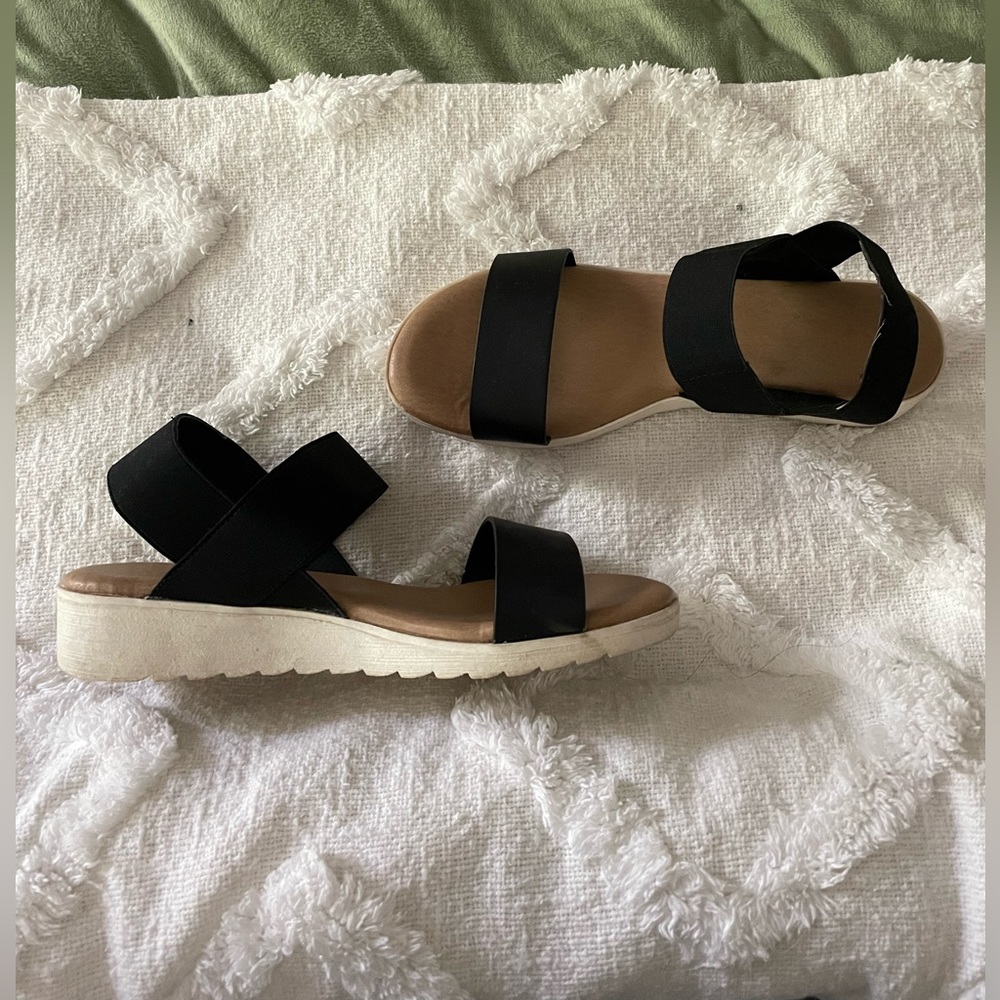 Black Strappy Sandals